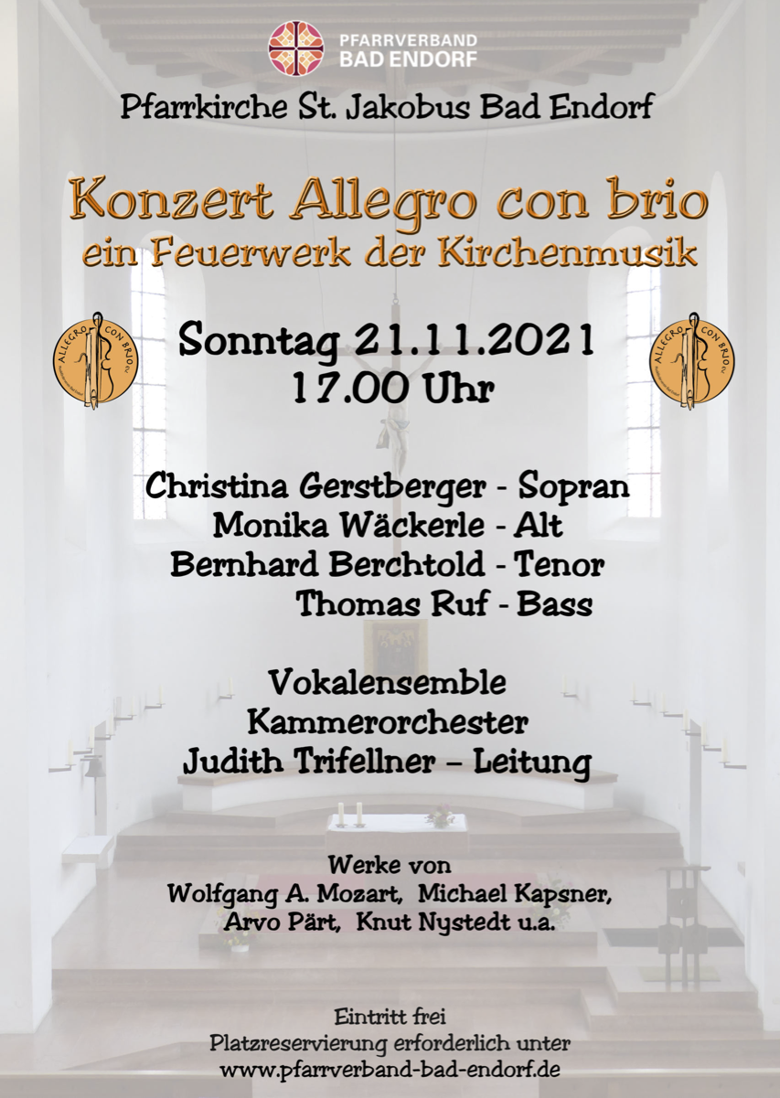 Konzert Allegro con brio – 2021 – ABGESAGT!