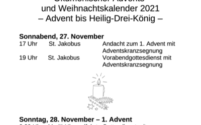 Ökumenischer Advents- und Weihnachtskalender 2021
