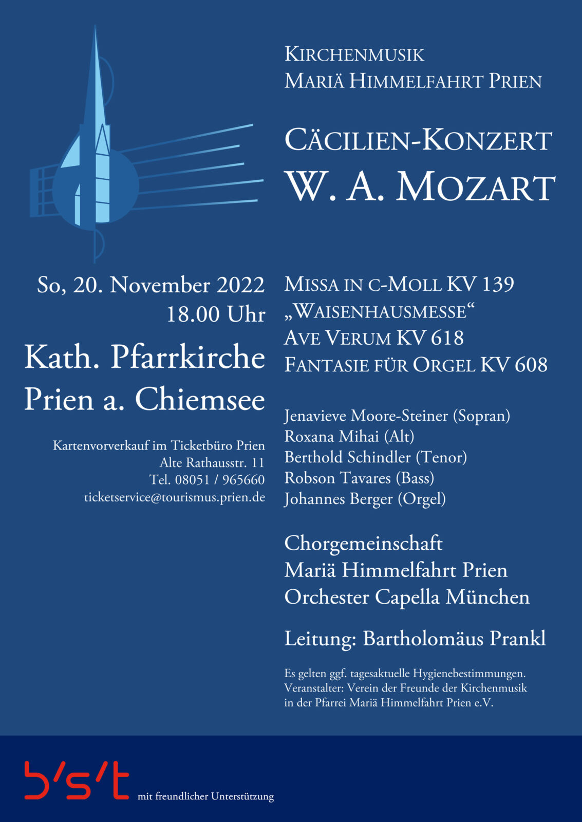 Cäcilien-Konzert am 20.11.2022 – Prien