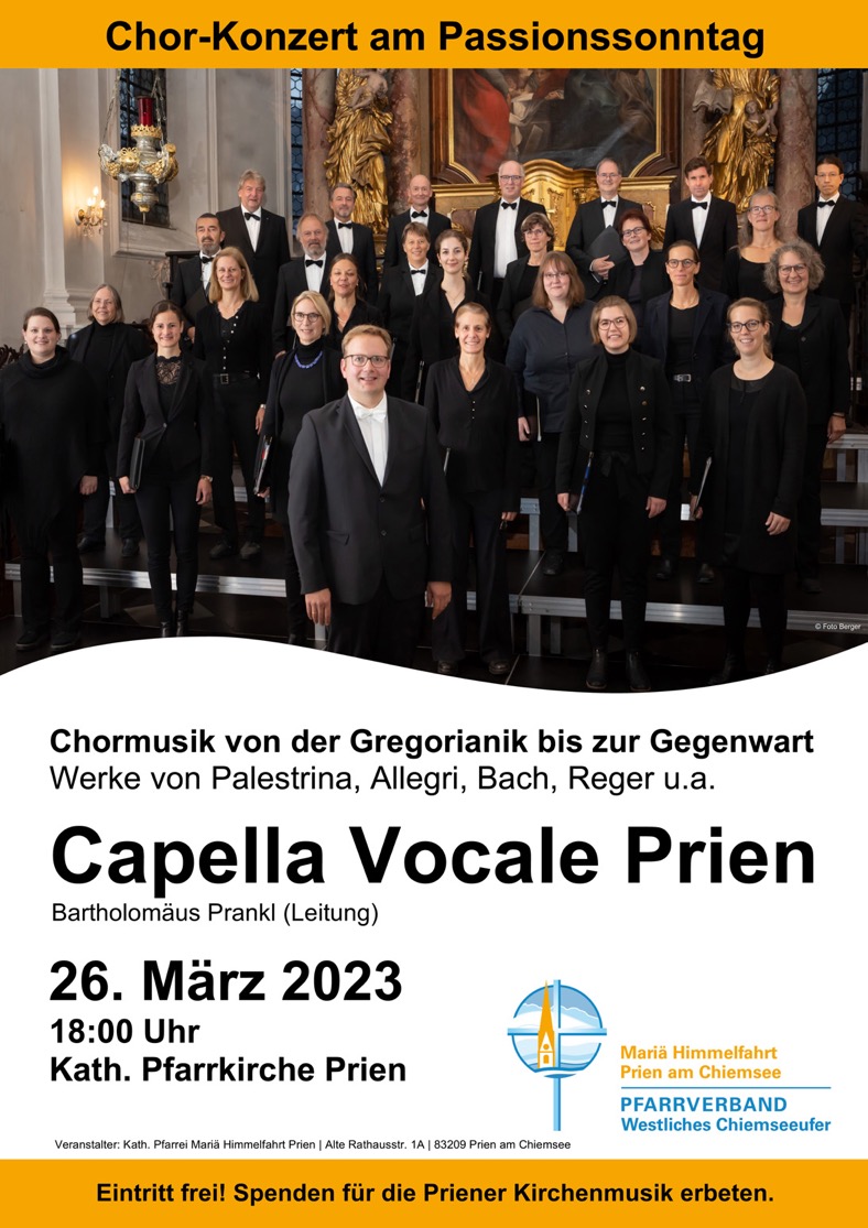 Chor-Konzert am Passionssonntag – 2023