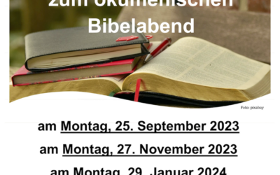 Ökumenischer Bibelabend ab Herbst 2023